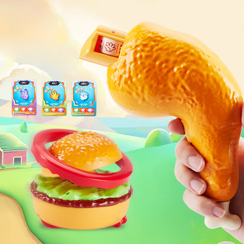 DF33218A Funny Chicken Leg Remote Control Burger Toy with Sound and Light Kids Parent Interactive Toy DF33218A Funny Chicken Leg Remote Control Burger Toy with Sound and Light Kids Parent Interactive Toy
